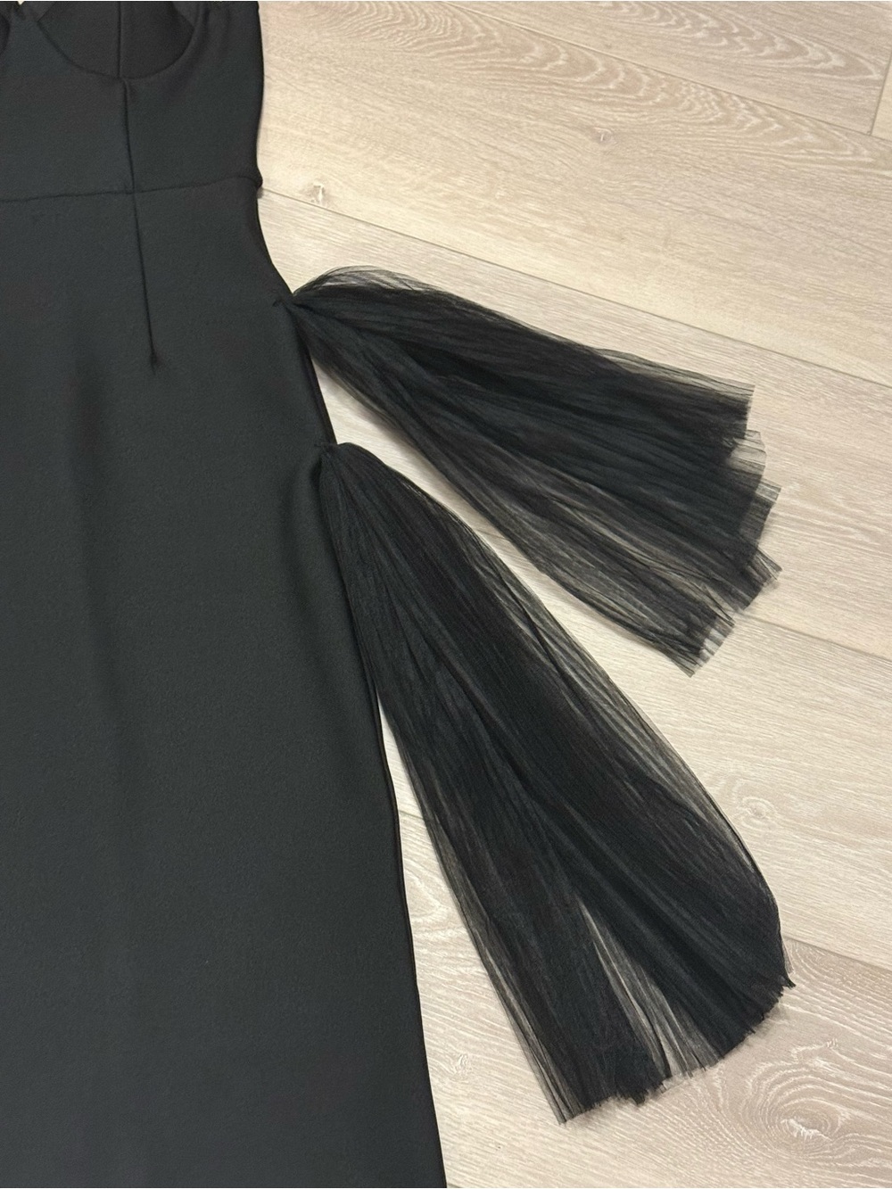 Bella Barnett Classic Strapless Black Midi Dress NWT - Picture 5 of 11
